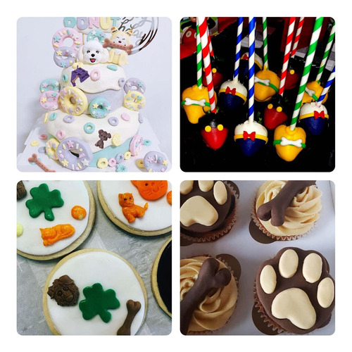 Moldes De Fondant De Animales, Huesos De Perros Paw Silicona
