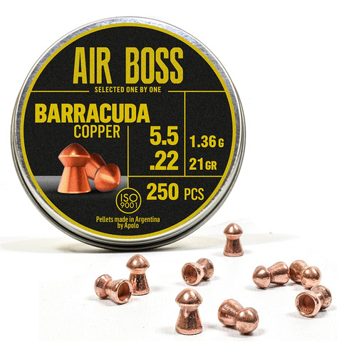 Balines Apolo Air Boss Barracuda // Cal 5,5mm - 21gr