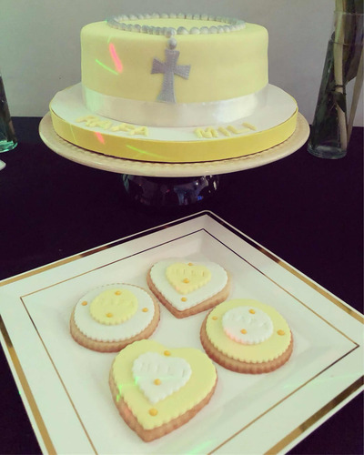 Combos Torta Muffins Decorados Cumpleaños Bautismo Comunión