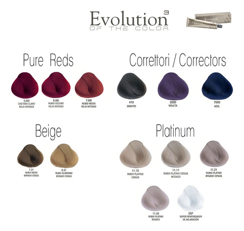Alfaparf Evolution Coloración Permanente Profesional Cvl Tono 6.35 rubio oscuro dorado caoba