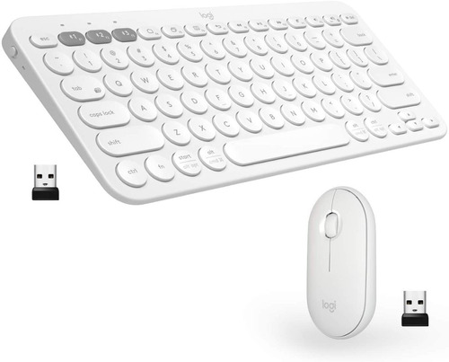 Logitech K380 + M350 Teclado Y Mouse Inalámbrico Blanco