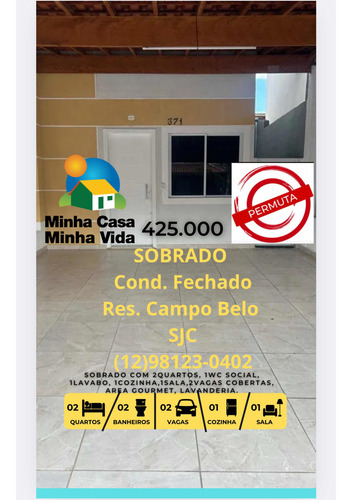 Casa Assobradada Cond. Fechado - Sjc