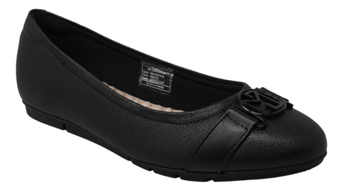 Flats Negros De Piso Zapatos Mujer Modare 7385101