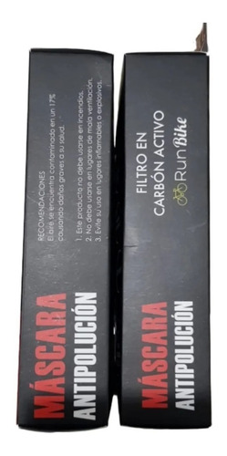 Mascara Antipolucion Filtro Carbon Deluxe Tapaboca Antiviral