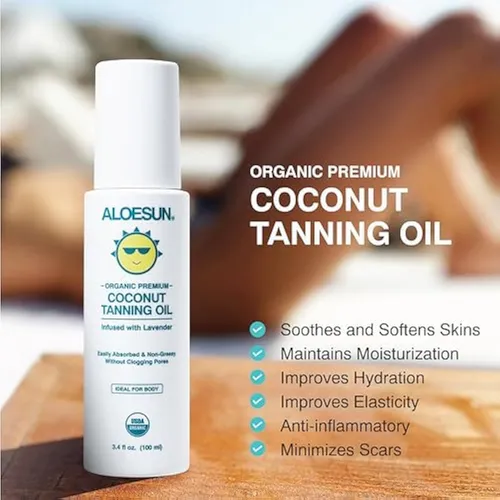 Spray De Aceite De Bronceado De Coco Orgánico