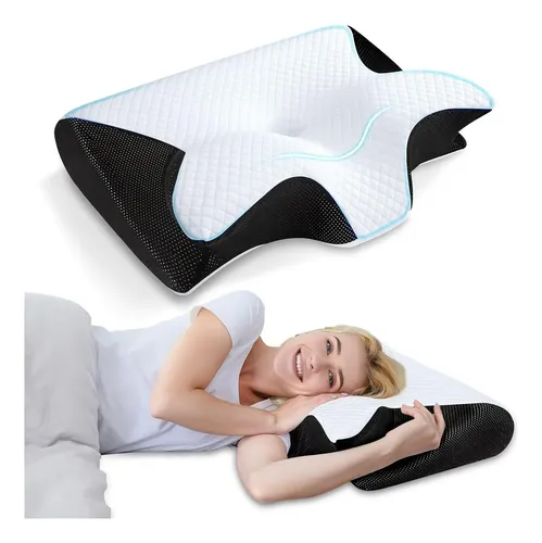 Travesseiro Cervical Japonês Memory Foam Ortopédico Pescoço - R$ 155,43