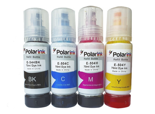 Kit 4 Tinta Compatible Epson 544 L1110 L3110 L3150 T544