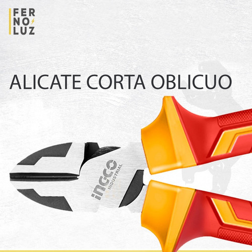 Alicate eletricista profissional com alça isolada Ingco 1000v