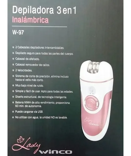 Depiladora Inalámbrica 3 En 1 Recargable + Accesorios Oferta
