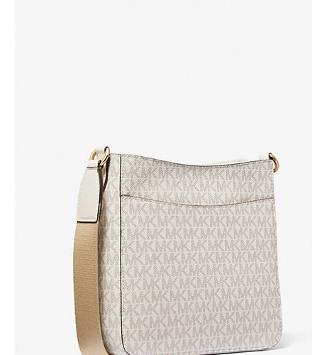Crossbody Michael Kors Vainilla Con Print Cuadrado Cod. 7100