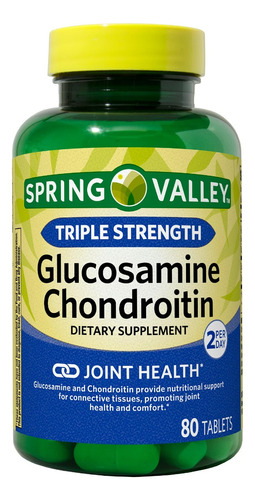 Glucosamina Condroitina Spring Valley 80 Tabletas 