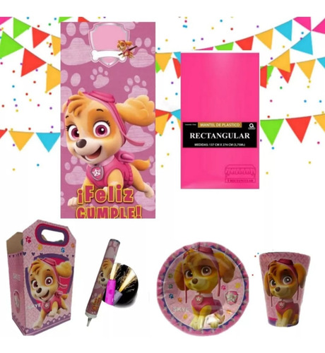 Skye Paw Patrol Set Globos Decoración 10 Niñas