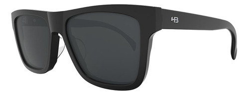 Óculos De Sol Hb T-drop Matte Black Polarized Gray Cor Preto