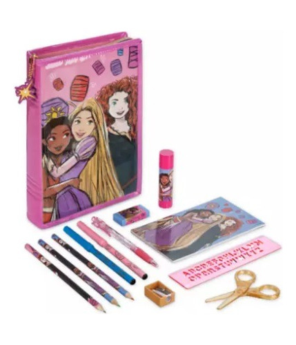 Disney, Princesas: Estuche/lapicera Escolar Con Utiles