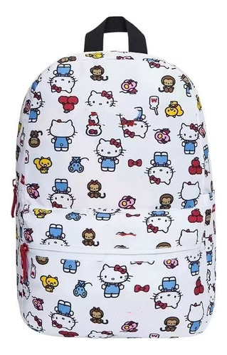 Mochila For Mujer Estilo Escolar Diseño De Gato Hello Kitty