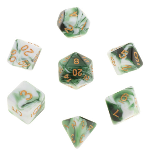 5 X 7 Juegos De Tableros De Dados Dados De Verde