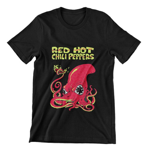 Polera Unisex Red Hot Chili Peppers Pulpo Rhcp Estampado