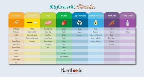 Kit 1/ Réplicas De Alimentos/ Día Del Nutriólogo/ 50 Pzas