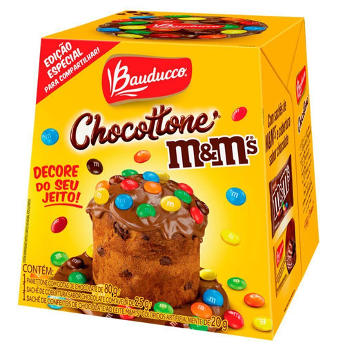 Mini Chocottone M&M's Bauducco 80g