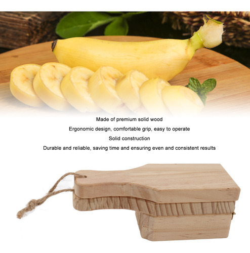 Tostonera De Madera 2 En 1 Banana Smasher Maker