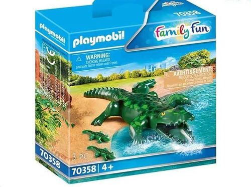 Playmobil 70358 Family Fun Cocodrilo Con Bebes
