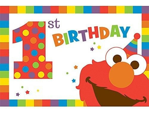 Sesame Street 1st Birthday   Turns One. Invitaciones Con