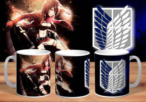 Shingeki No Kyojin Taza De Plastico