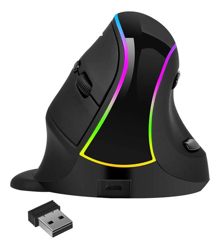 Wireless Mouse Vertical With Scroll Wheel 6 Lighting 3200