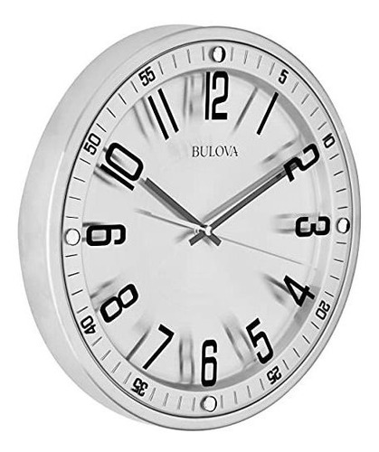 Reloj De Pared Bulova Silhouette 16  Gris.