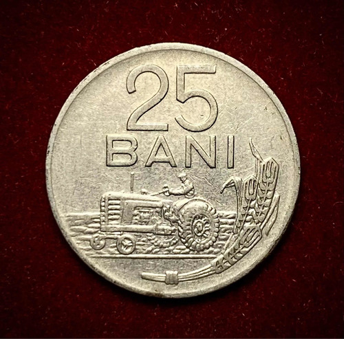 Moneda 25 Bani Rumania 1966 Km 95 Republica Socialista