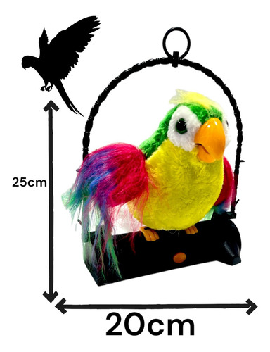 Loro Parlanchin Juguete Peluche Para Niños