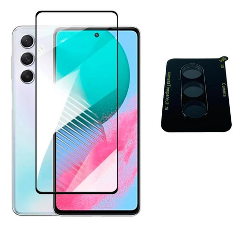 Pelicula Vidro 3d + Pelicula Camera Lente Para Galaxy A54