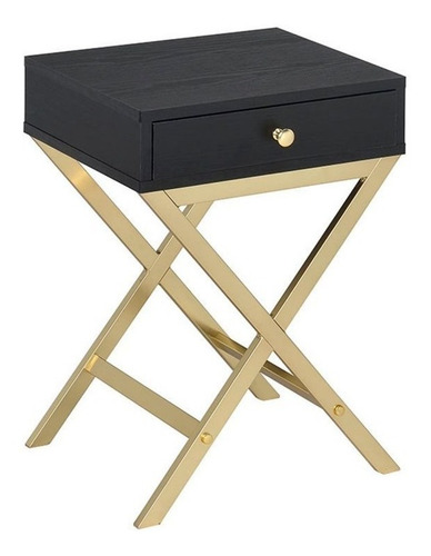 Imagen 2 de 3 de Mesa Lateral Con Cajón, Mesa Auxiliar Para Sala Envió Gratis