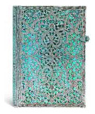 Libro Silver Filigree, Maya Blue, Midi, Lin - Paperblanks