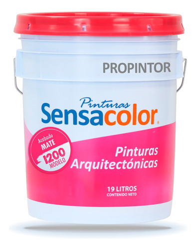 Pintura Vinilica Sensacolor Propintor 1200 19lt Color Blanco