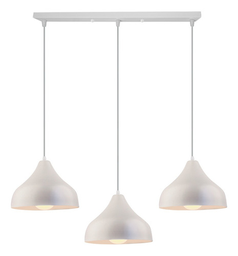 Lámpara Colgante Moderna Luz Blanca Interior