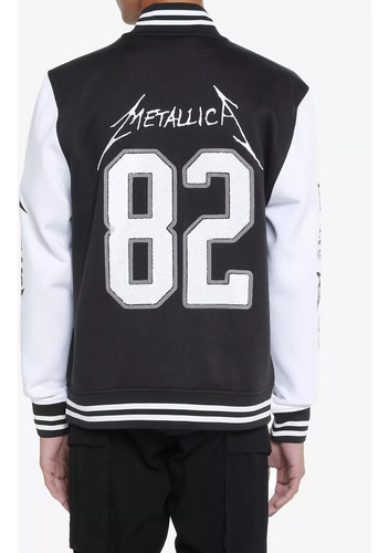 Metallica Varsity Jacket 1982 Chamarra Sudadera Hoodie
