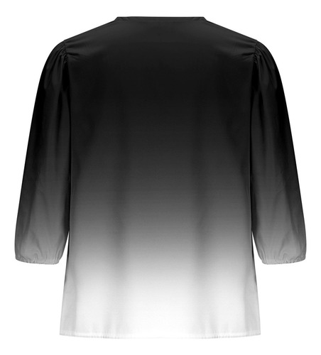25 Blusa Con Cuello Y Mangas Tipo Farol Para Mujer, Suave,