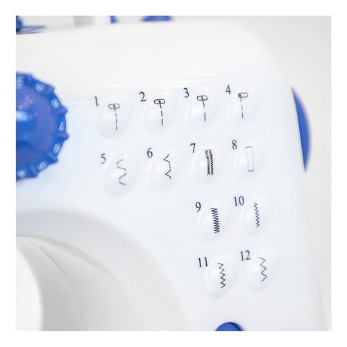 Máquina De Costura Reta Portátil Modelo Yasm-505a Cor Azul