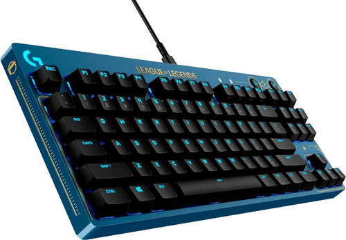  Teclado Logitech Pro, Mecanico Gx Brown, League Of Legends 