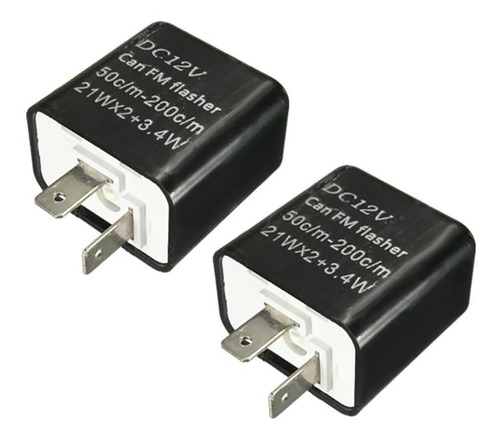 2packs Motocicleta 12v 2pins Señal Flasher Blinker