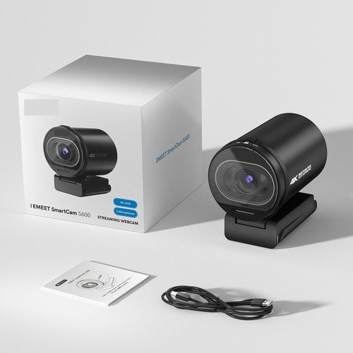Cámara Web Emeet 4k Con Enfoque Automático Y Micrófonos Y