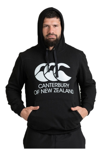 Buzo C/cap Canterbury Lifestyle Hombre Of New Zeland Neg Cli