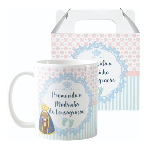 Caneca Personalizada Para Madrinha Consagração - Batizado