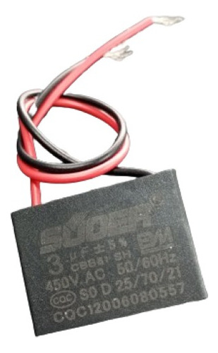 Condensador (capacitor) 3 Uf - 400 Vac - 50/60 Hz 