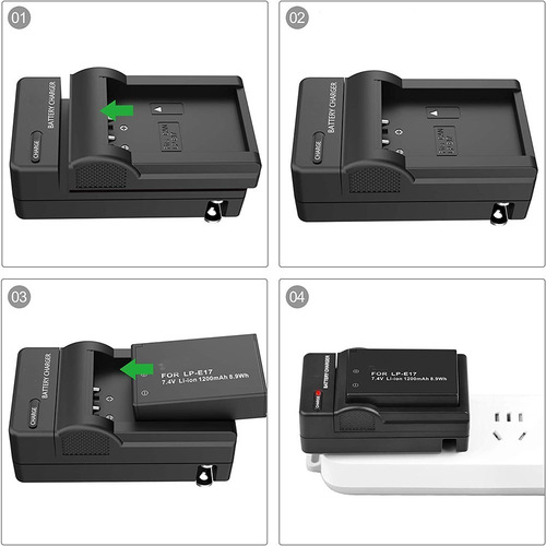 Imagen 8 de 10 de 246 Cargador Para Baterias Canon Lp-e17 Canon T6i - 750d