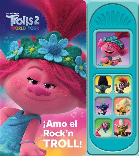 TROLLS 2 - AMO EL ROCK N TROLL, de Dreamworks. Editorial Pi Kids, tapa blanda en español, 2022