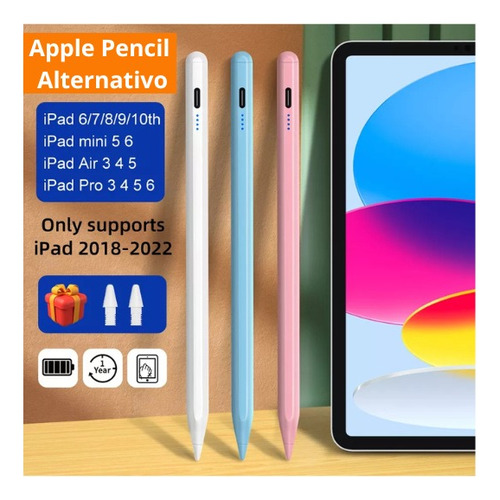 Apple Pencil Alternativo Rechazo De Palma iPad 2018 - 2022