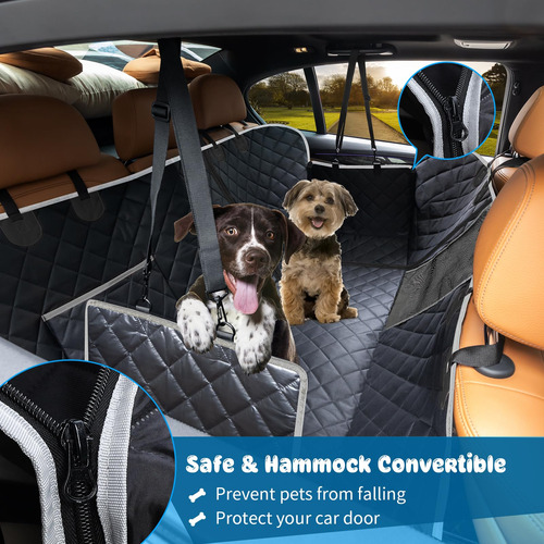 Funda De Asiento Para Perro 100% Impermeable Con Ventana Vis