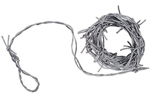 Imagen 1 de 1 de Beistle De Plata Del Alambre De Púas Garland De 12 Pies De L